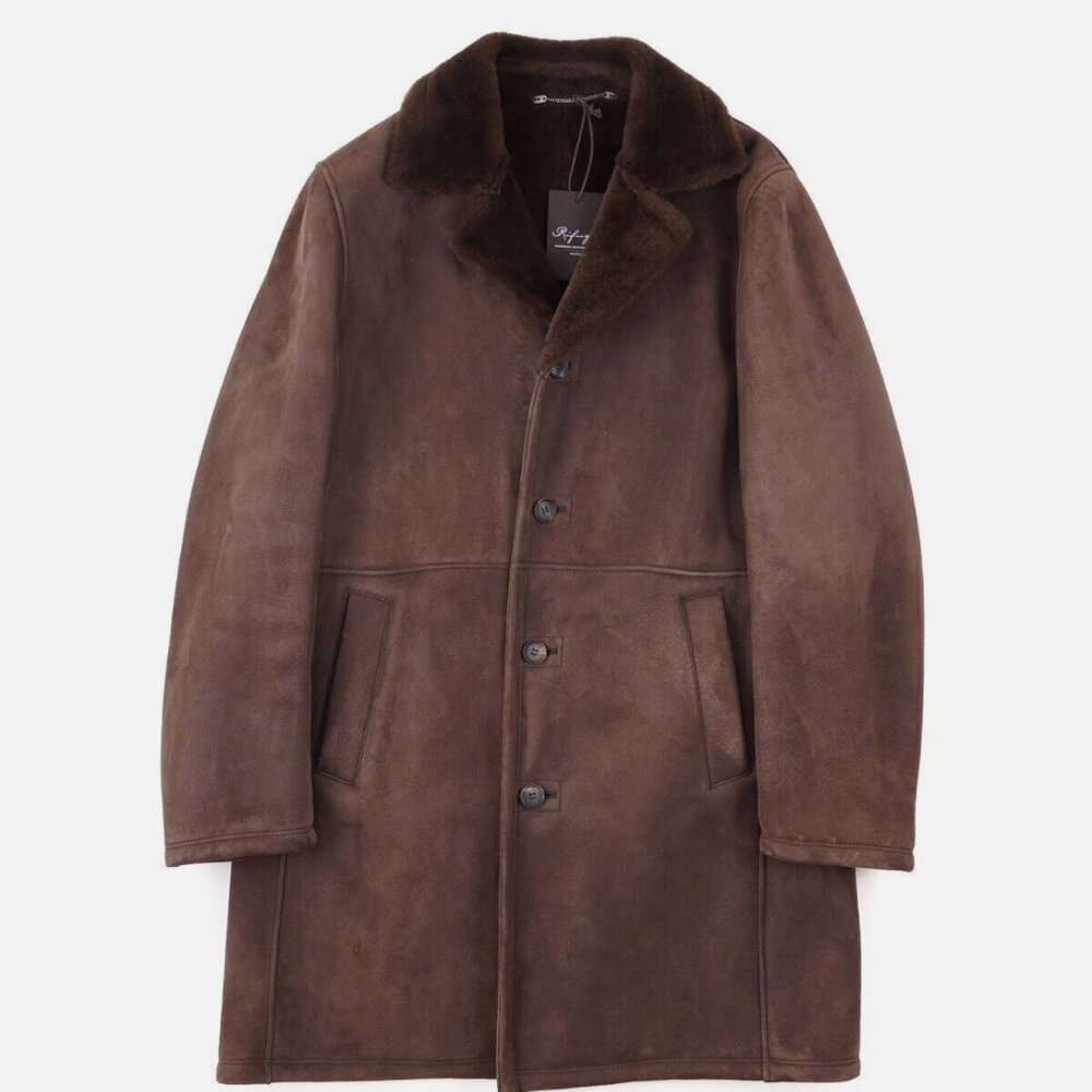Mens Shearling Coat - Made in Italy - Davide Cenci